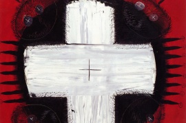 〈扩延续集之二〉，李山，1987，布面油画，101 x 128厘米