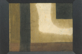 <i>Composition, II</i>, Ma Kelu, 1983, oil on canvas, 80 x 64 cm. 