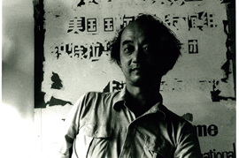 余友涵，1987年6月摄于上海市工艺美术学校﹝摄影︰梁敏﹞