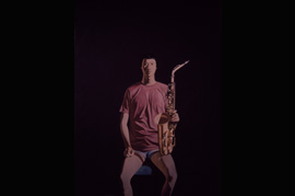 <休止音符>，张培力，1985，布面油画，185 x 135厘米