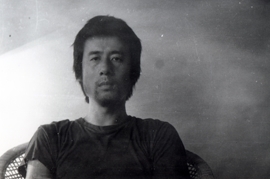 Photograph of Zhang Peili, taken in Hangzhou, 1988.