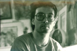张晓刚，摄于1986年