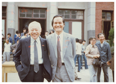 摄于赵无极学习班，彩色照片，1985