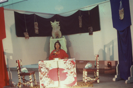 <i>Today, Holding a One Person Meeting</i>, Deng Jianjin, 1988, performance.