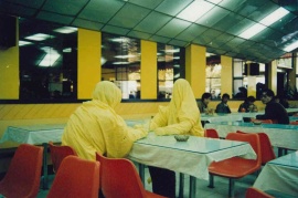 <i>Cloth Sculptures</i>, Ding Yi, Qin Yifeng and Zhang Guoliang, 1986, performance.