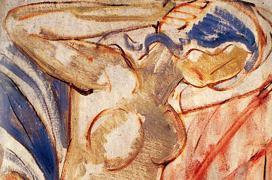 〈女体〉，黄锐，1980，布面油画