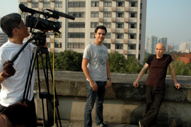 Interviewing Yang at the Guangzhou Academy of Fine Arts, 25 October 2007.