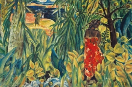 〈版纳〉，叶永青，1982，布面油画，58 × 72厘米