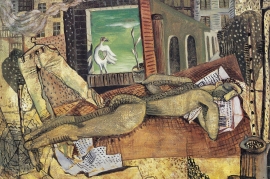 〈春天唤醒冬眠者〉，叶永青，1986年，木板油画，60 × 80厘米