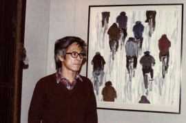 〈骑单车的人〉，张宏图，1984